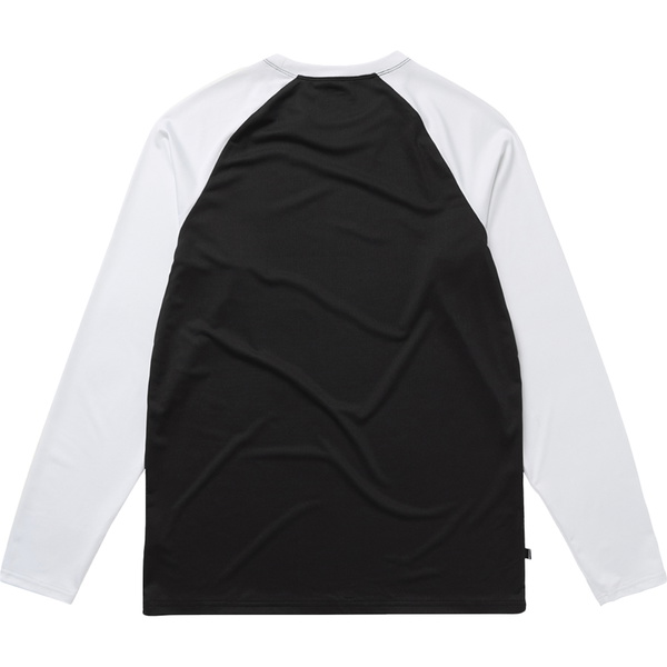 2026 Mystic Mens Bolt Long Sleeve Quickdry Top 35001.260120 - Black / White